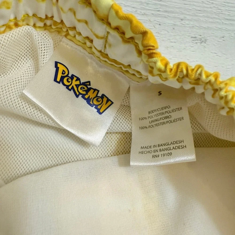 Pokemon kids‎ swim shorts yellow blue youth small